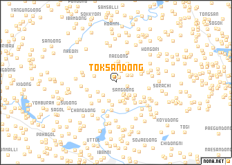 map of Tŏksan-dong