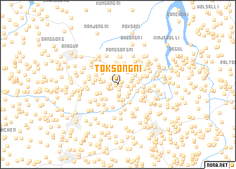 map of Tŏksŏng-ni