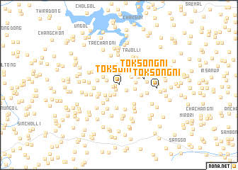 map of Tŏksŏng-ni