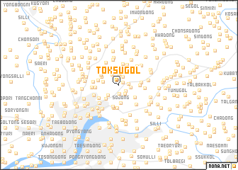 map of Tŏksu-gol