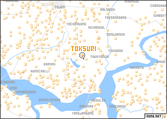 map of Tŏksu-ri