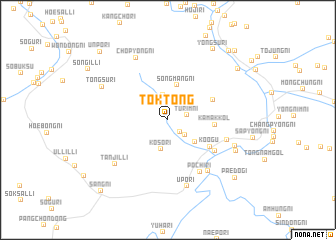 map of Tŏk-tong