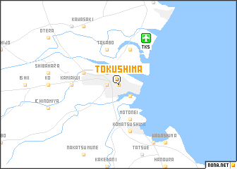 map of Tokushima