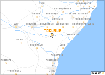 map of Tokusue