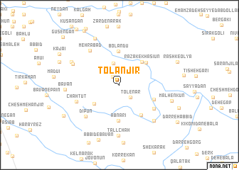 map of Tol Anjīr