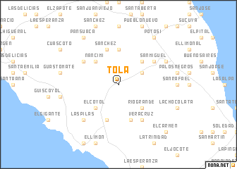 map of Tola