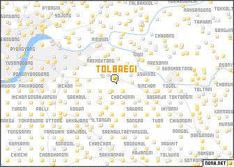 map of Tŏlbaegi