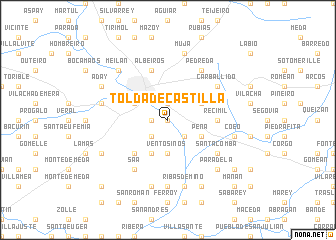map of Tolda de Castilla