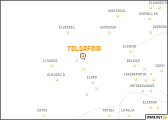 map of Toldafría