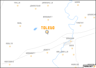 map of Toledo