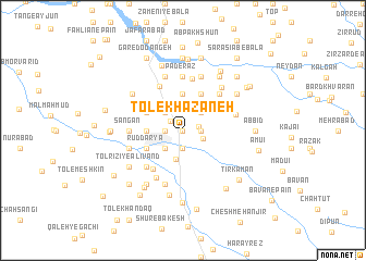 map of Tol-e Khazāneh