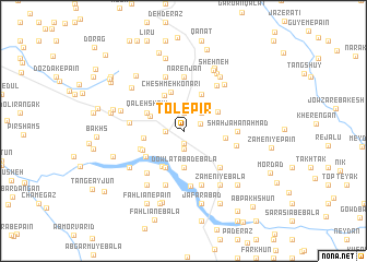 map of Tol-e Pīr