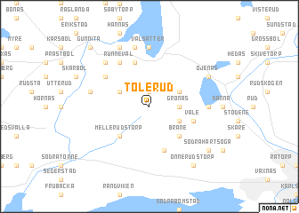 map of Tolerud