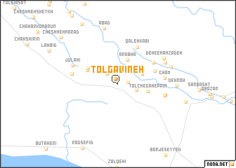 map of Tol Gavīneh