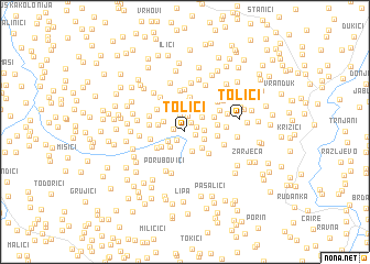 map of Tolići