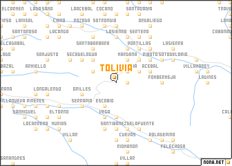 map of Tolivia