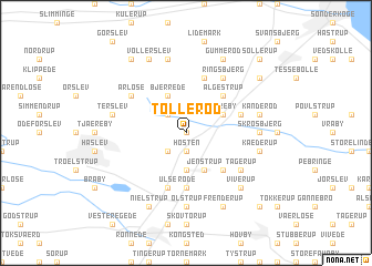 map of Tollerød