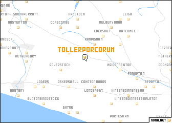 map of Toller Porcorum