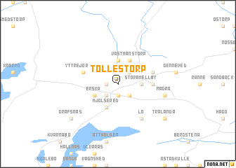 map of Tollestorp
