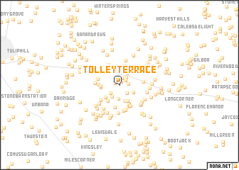 map of Tolley Terrace