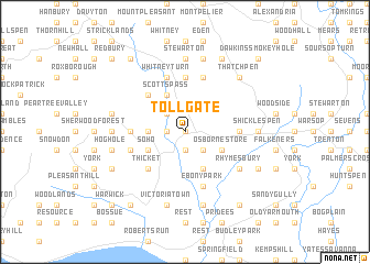 map of Toll Gate