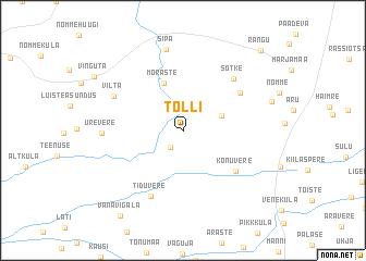 map of Tolli