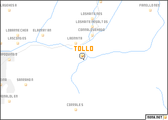 map of Tollo