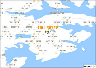 map of Tollsäter