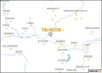 map of Tolmezzo