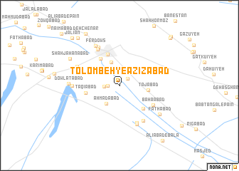 map of Tolombeh-ye ‘Azīzābād
