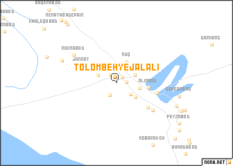 map of Tolombeh-ye Jalālī