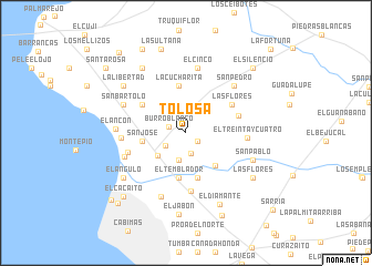 map of Tolosa