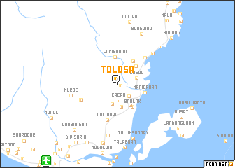 map of Tolosa