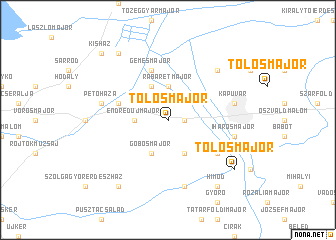 map of Tölösmajor