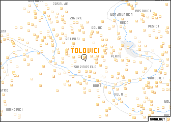 map of Tolovići