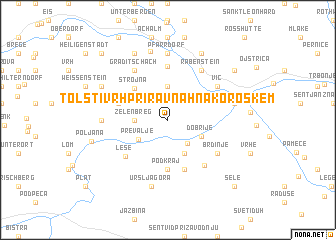 map of Tolsti Vrh pri Ravnah naKoroškem