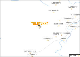 map of Tolstukha