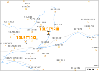 map of Tolstyaki