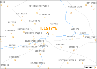 map of Tolstyye