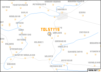 map of Tolstyye