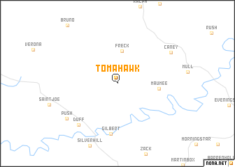 map of Tomahawk