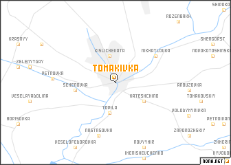 map of Tomakivka