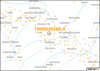 map of Tomandar-e Bālā