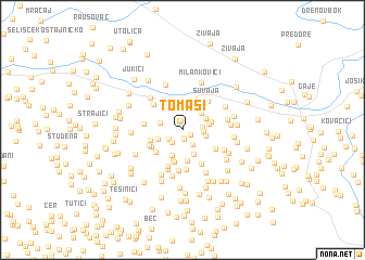 map of Tomaši