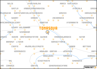 map of Tomášová