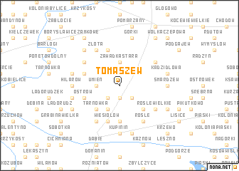 map of Tomaszew