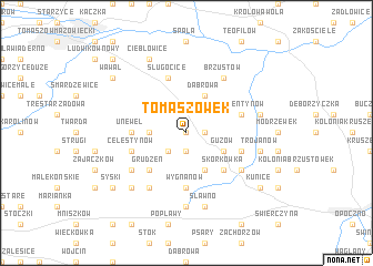 map of Tomaszówek