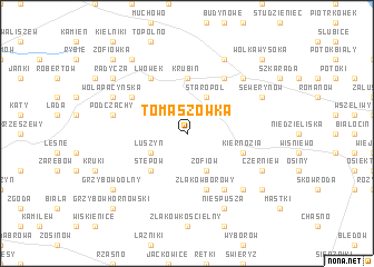 map of Tomaszówka