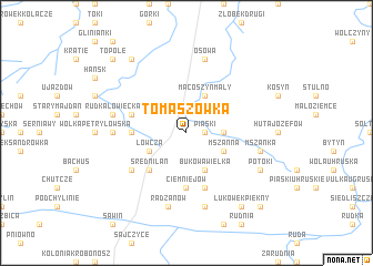 map of Tomaszówka