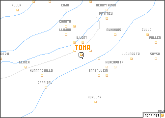 map of Toma